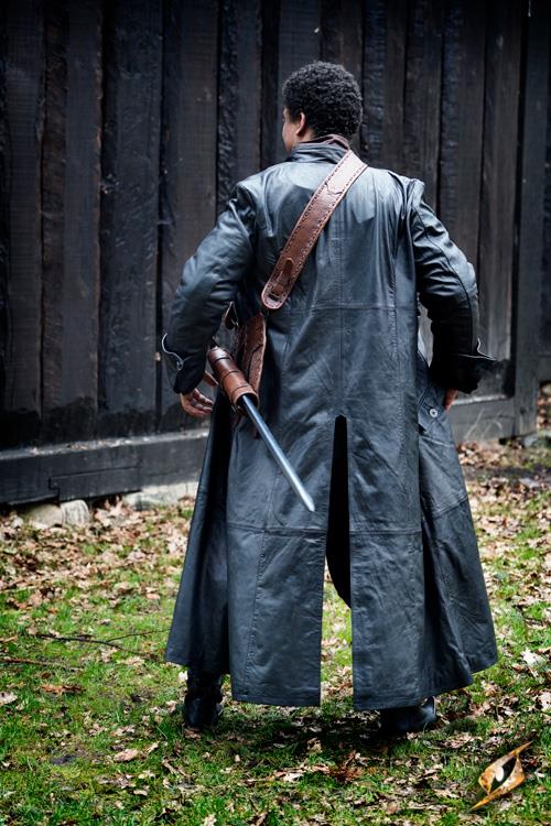 Mantel Hellsing Leder, schwarz