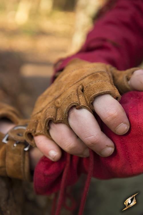 Suede Gloves Celtic Brown