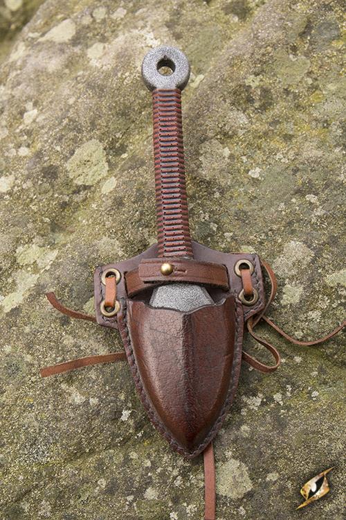 Holder Kunai (incl. Knife) Brown