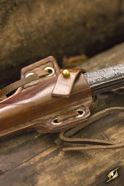 Holder Cutthroat (incl. Knife) Brown