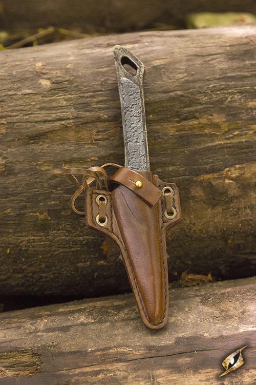 Holder Cutthroat (incl. Knife) Brown