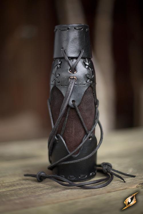 Flaschenhalter geschnürt, schwarz