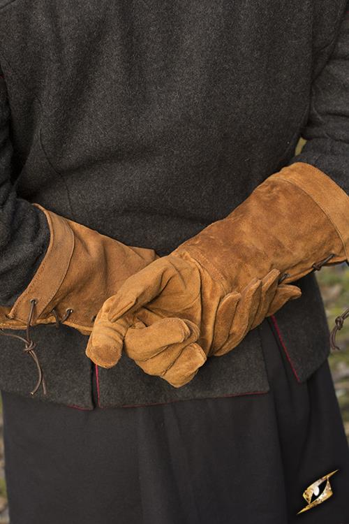 Leather Gloves Brown