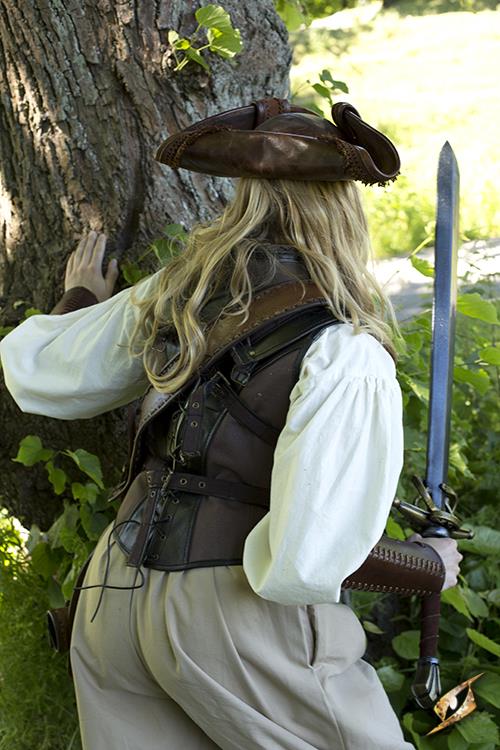 Korsett Rogue, schwarz/braun