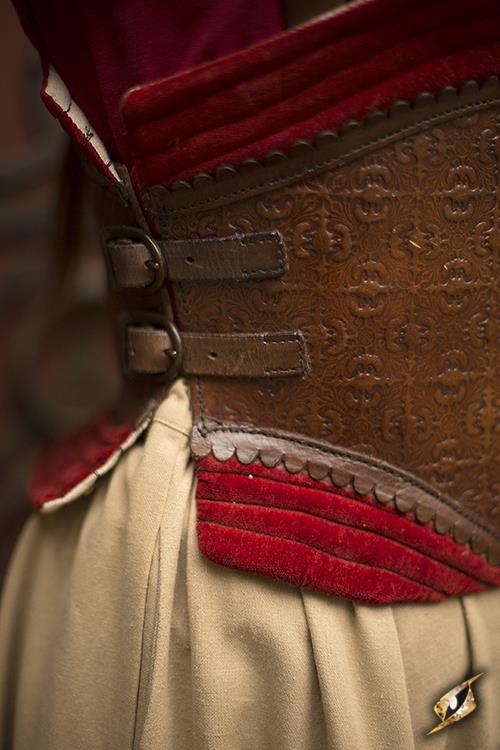 Korsett Margot, dunkelrot