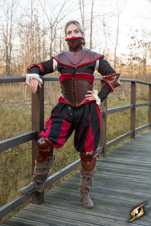 Korsett Margot, dunkelrot