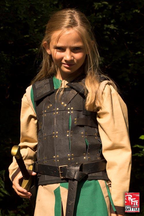 Ready for Battle Leather Armour Fighter Black