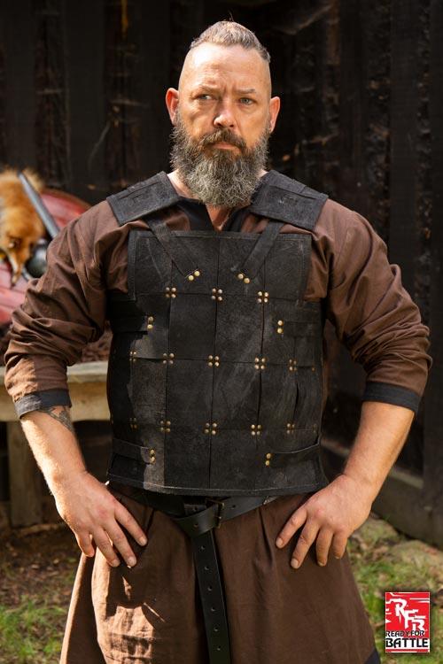 Ready for Battle Leather Armour Fighter Black