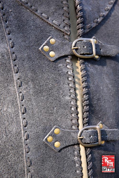 Bereit für den Kampf Leder Rüstung Veteran Schwarz