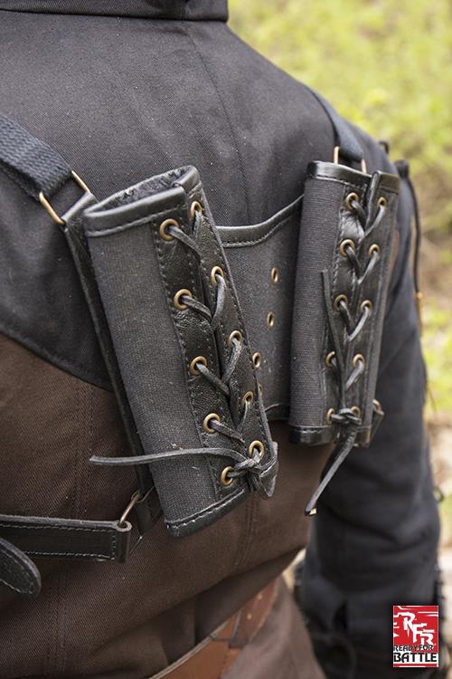 Ready for Battle Double Sword Harness Black