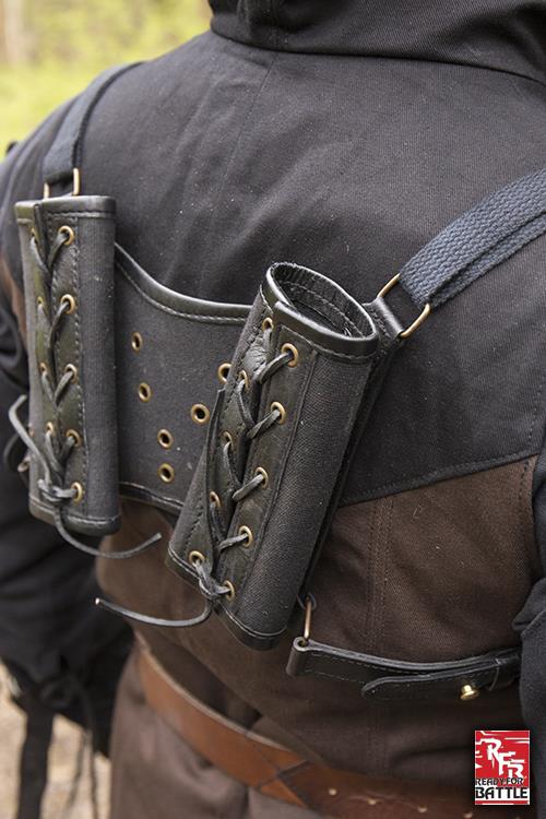 Ready for Battle Double Sword Harness Black