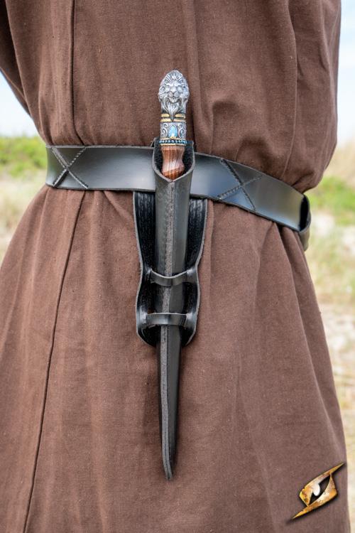 Kunstleder Zauberstab-Scheide Schwarz