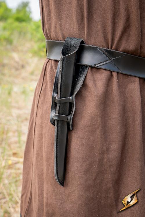 Kunstleder Zauberstab-Scheide Schwarz