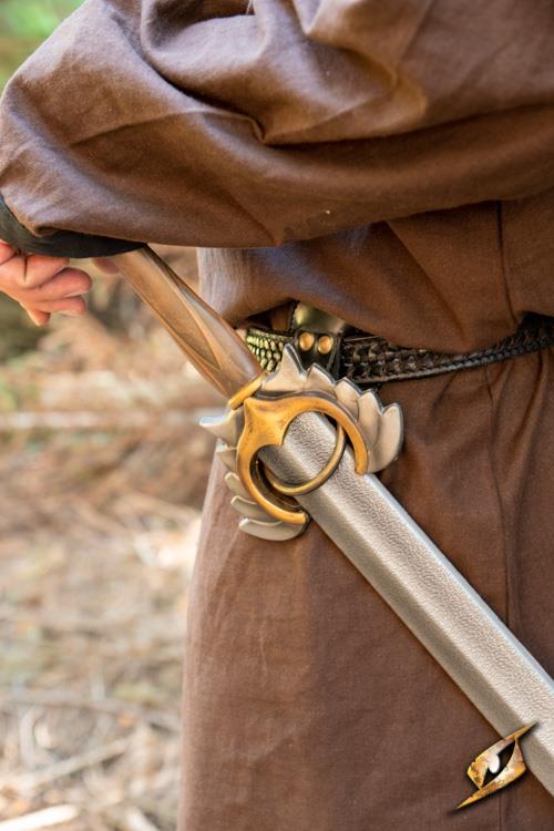 Kunstleder kleiner Ring Schwarz