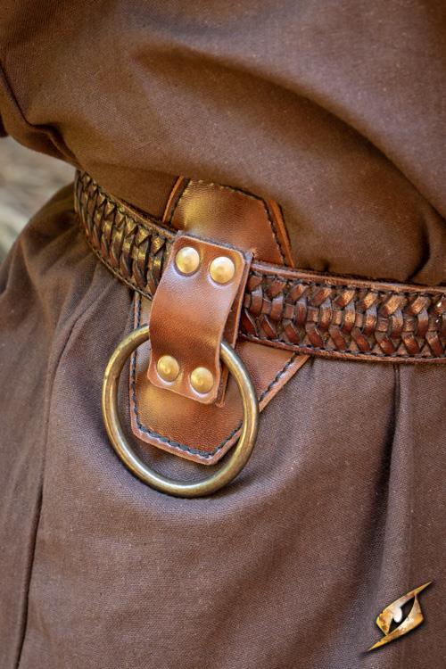 Kunstleder Kleiner Ring Braun