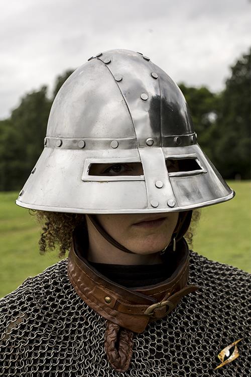Helmet Guardsman Polished Steel
