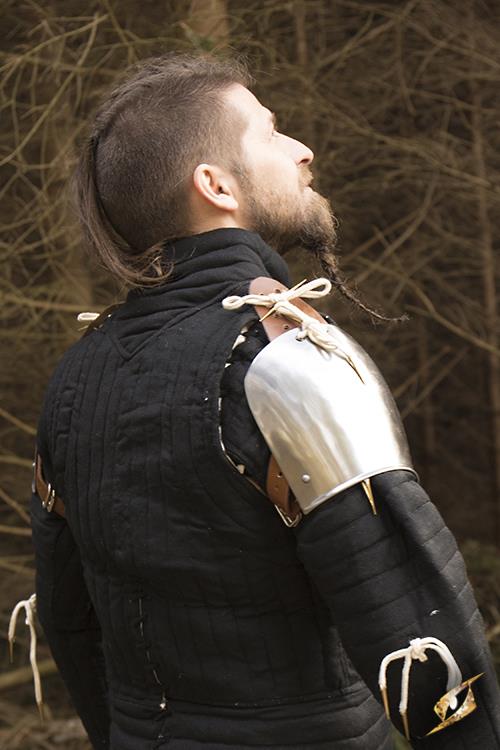 Churburg Shoulder Armour Polished Steel
