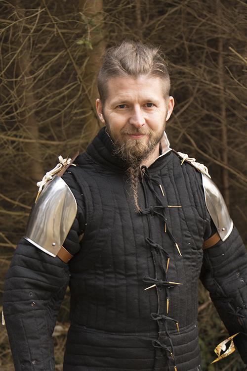 Churburg Shoulder Armour Polished Steel