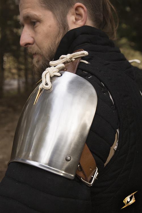 Churburg Shoulder Armour Polished Steel