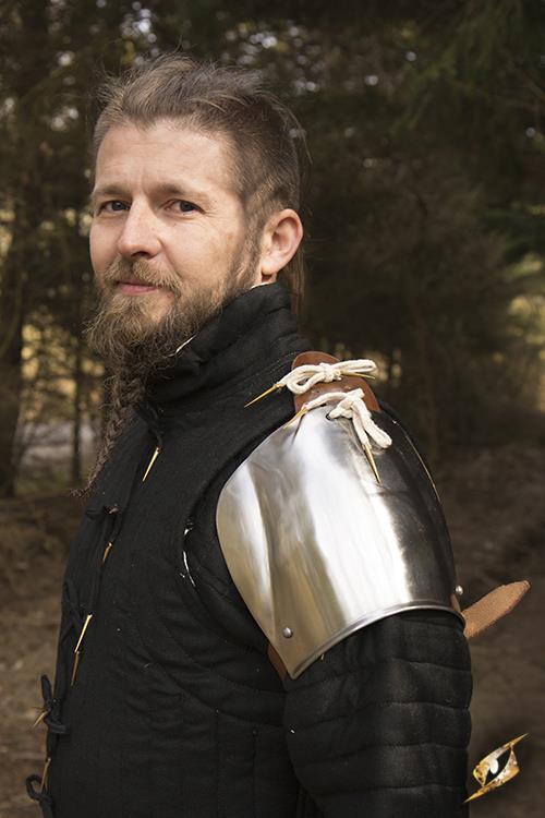 Churburg Shoulder Armour Polished Steel