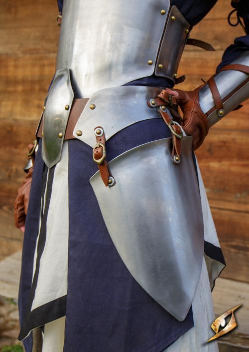 Gürtel & Hüftschutz Renegade aus poliertem Stahl