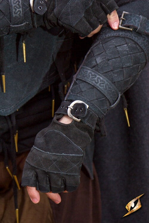 Ranger Armschienen Wildleder Schwarz