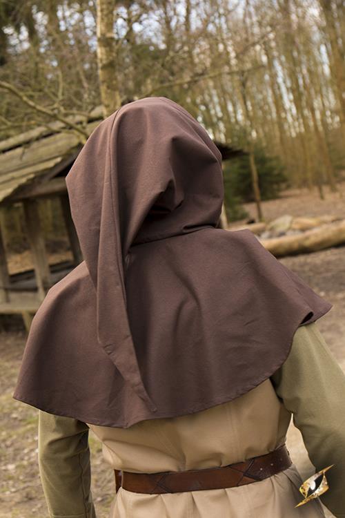 Hood Gugel Basic, braun Brown