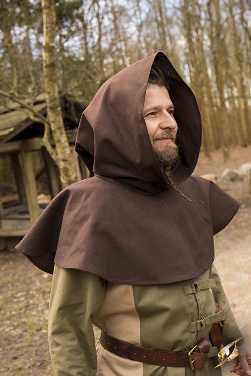 Hood Gugel Basic, braun Brown