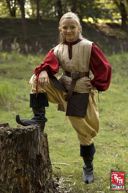 Ready for Battle Gambeson Padded Armour, bei/braun