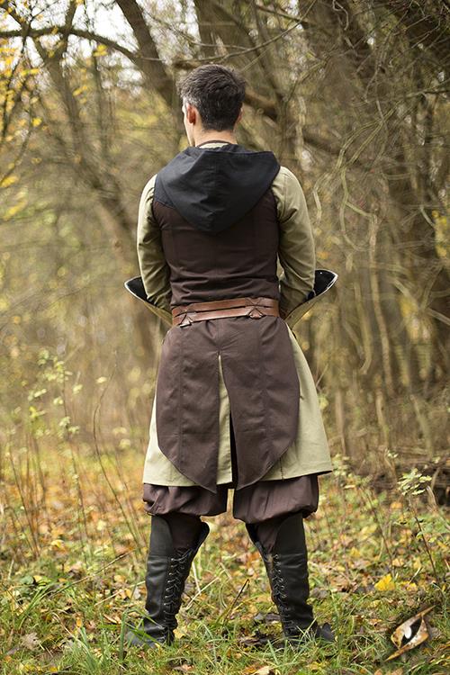 Weste Altair, dunkelbraun/schwarz