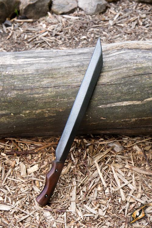 Knife Seax 51 cm Brown/Silver