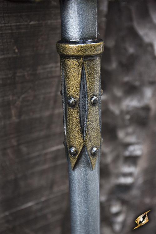 Königlich Streitkolben 108 cm Stahl/Gold