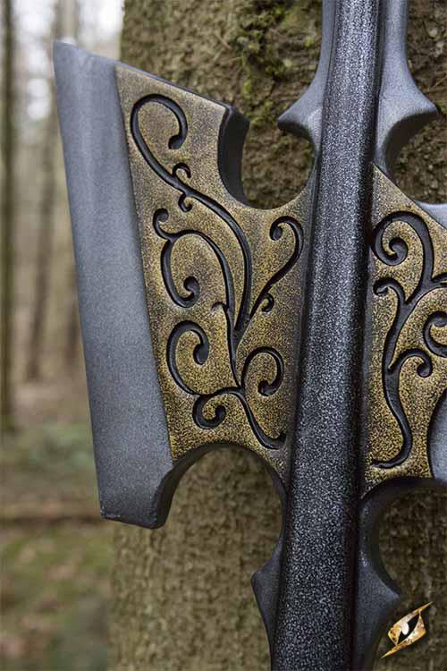 Kings Guard Halberd 190 cm Black/Gold