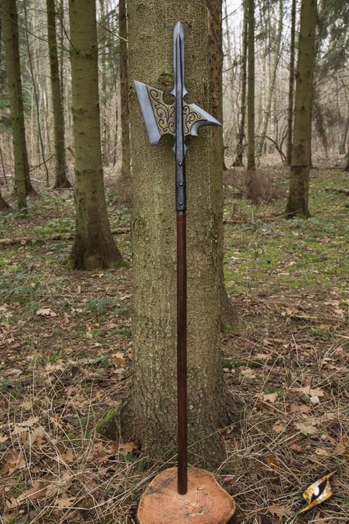 Kings Guard Halberd 190 cm Black/Gold