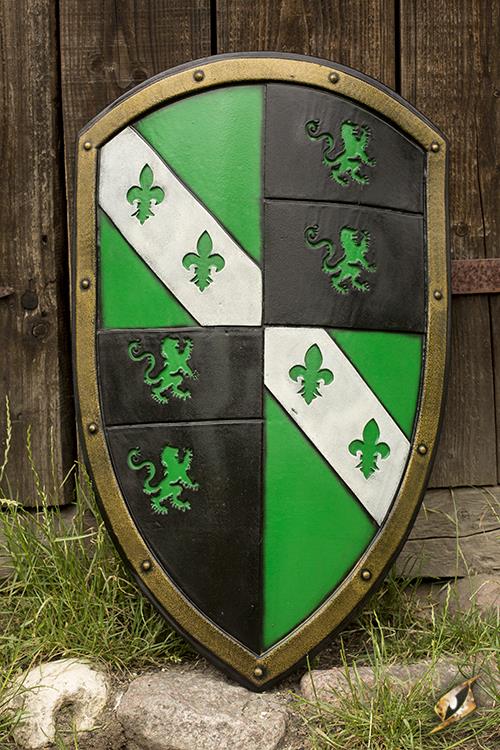 Lion Shield 80x50 cm Green