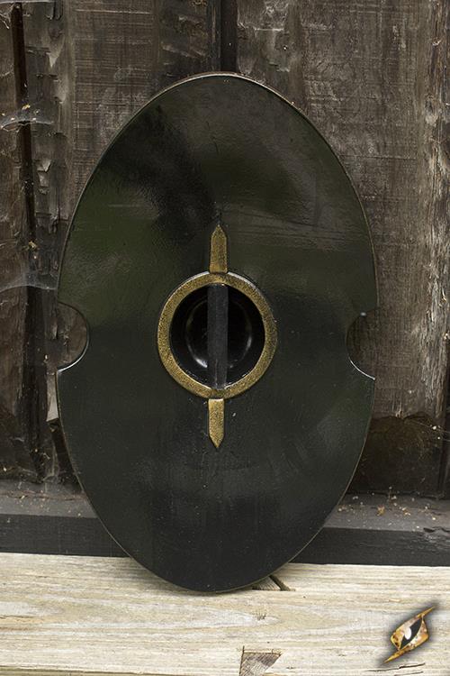 Shield Elliptical 70x45 cm Black