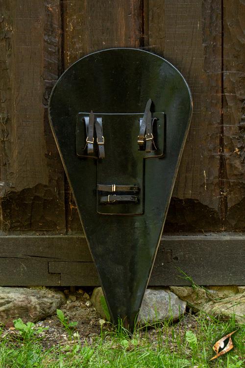 Normannen Schild Wolf Weiß 115x58cm