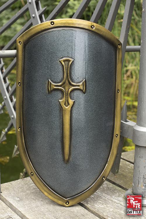 Ready for Battle Kite Shield 60x36 cm Steel/Gold