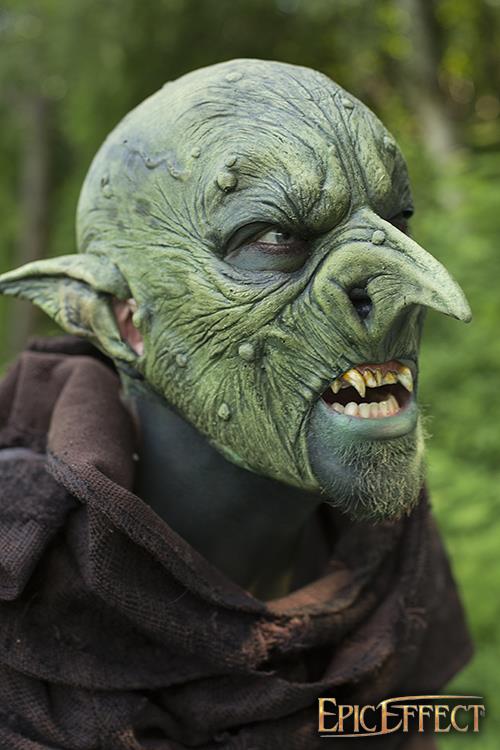 Goblin Mask Malicious 57-59 cm Green