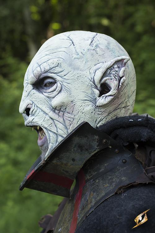 Maske Beastial Orc weiß