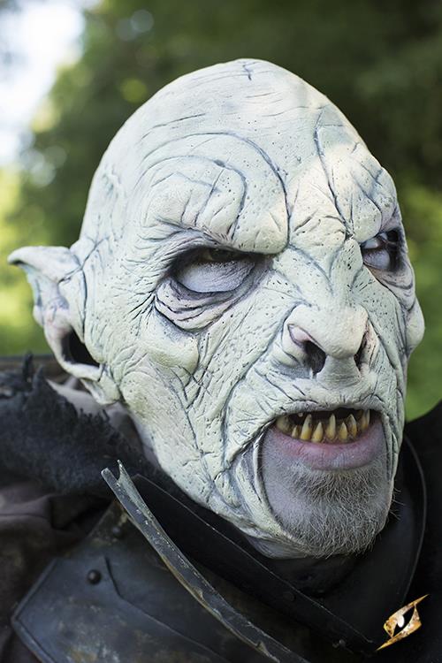 Maske Beastial Orc weiß
