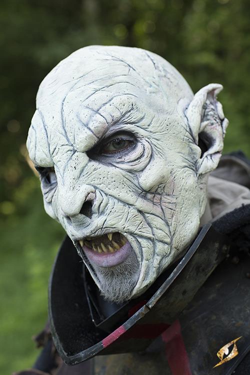 Maske Beastial Orc weiß