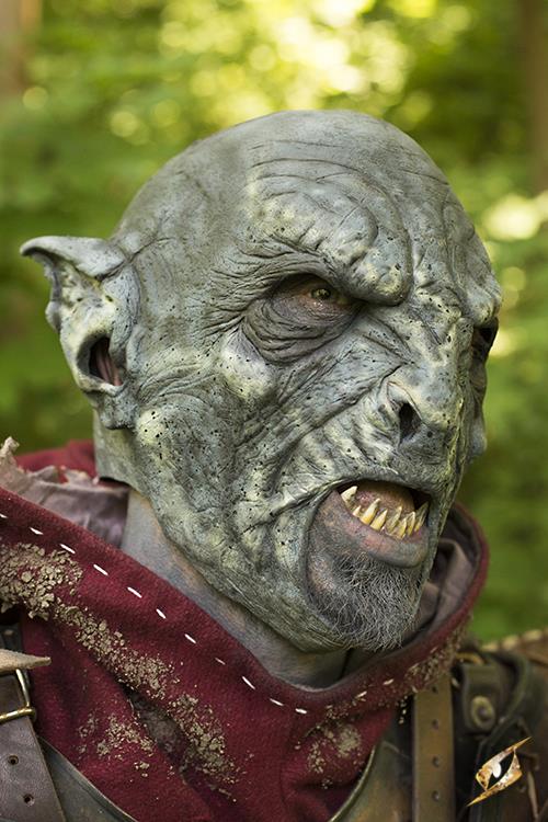 Orc Mask Beastial 57-59 cm Blue