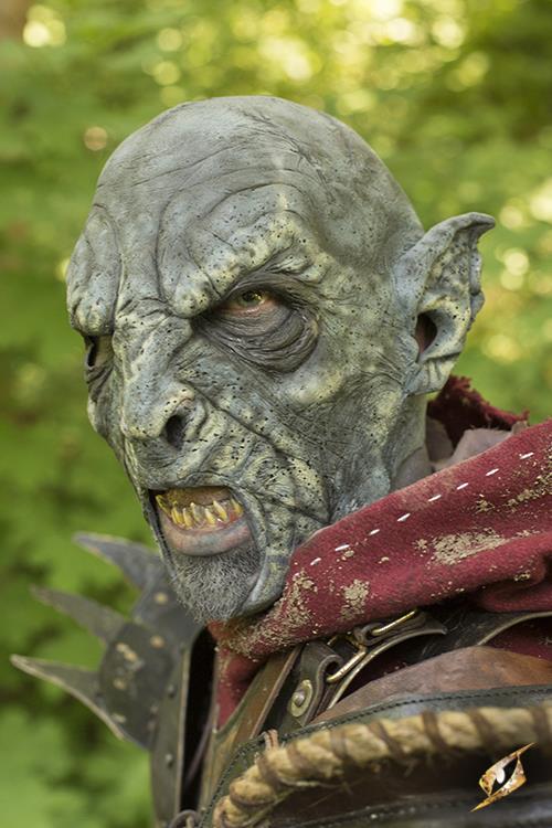 Orc Mask Beastial 57-59 cm Blue
