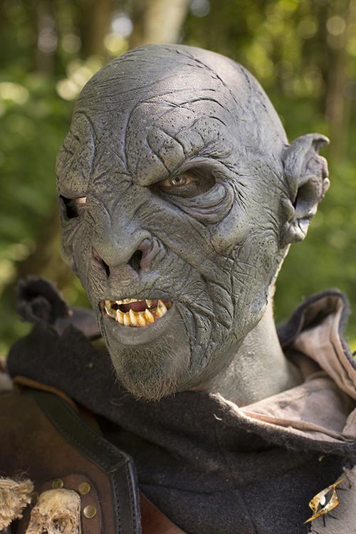 Orc Mask Beastial 57-59 cm Dark Green