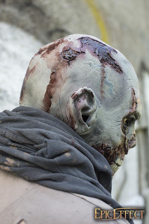 Maske Scarface Zombie - grau