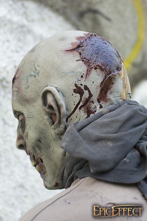 Zombie Mask Scarface 57-59 cm Grey
