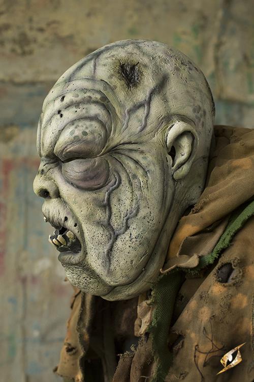 Zombie Mask Rotten 59-61 cm Grey/Green