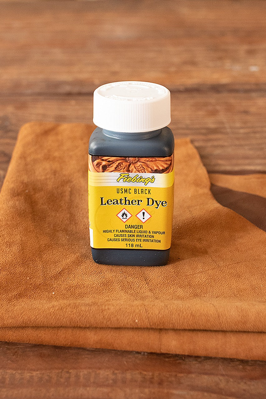 Fiebing's Leather Dye 118 ml. USMC Black