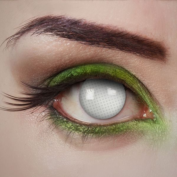 1 Day Contact Lenses Behind Bars White